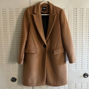Wool Blend Long Coat